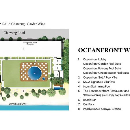 Sala Samui Chaweng Beach Resort Esterno foto Oceanfront Wing