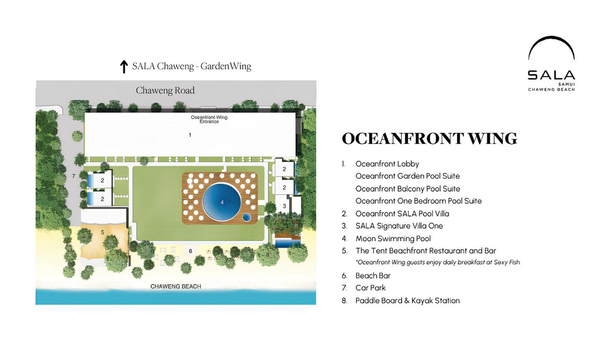 Sala Samui Chaweng Beach Resort Esterno foto Oceanfront Wing